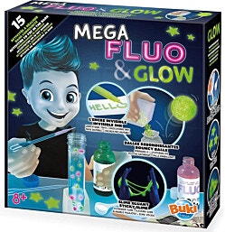 מעבדת מגה לניסוי בצבעים זוהרים FLUO  GLOW עם 15 פעילויות