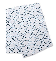 חיתול תינוק גדול מעוצב 100% כותנה טטרה 120X120 סמ-מעויינים כחולים