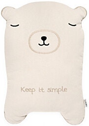 כרית נוי מבד גרסי סדרת KEEP IT SIMPLE-דובי אבן
