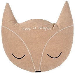 כרית נוי מבד גרסי סדרת KEEP IT SIMPLE-שועל חום