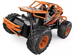 גיפ DAKAR JEEP על שלט רחוק עם סוללות נטענות ומטען מהיר- כתום