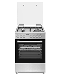 תנור משולב גז 60 פירלס PR 6006 IX-SBF-TRB כסוף