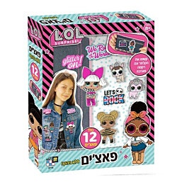 ערכת DIY-תפירת פאצים ללא גיהוץ בעיצוב L.O.L עם ארנק גינס