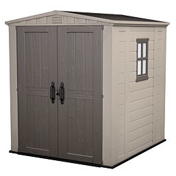 מחסן גינה פקטור Factor 6X6 צבע בז בשילוב חום