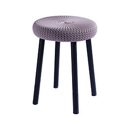 שרפרף סרוג נמוךCozy Stool   צבע סגול