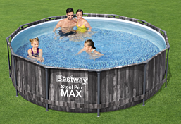 MAX ב.אולטרה עגולה דמוי עץ 366/100מ.פ 530ס.כ