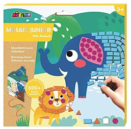 ערכת יצירה עם מדבקות סול בעיצוב חיות פרא