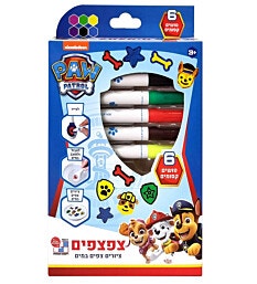 צפצפים:6 טושים ליצירה על גבי מים-מפרץ ההרפתקאות
