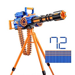 מכונת יריה חשמלית לחיצי ספוג לילדים Insanity Rage Fire עם חצובה מחסנית שרשור ו 72 חיצי ספוג