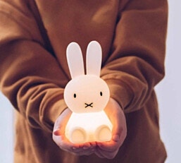 מנורת לילה כף יד מסיליקון רך מיפי Miffy הארנבת 15 סמ