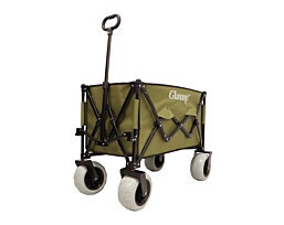 Glamp עגלת קמפינג מתקפלת עם גלגלי בלון מבית GLAMP – ירוק