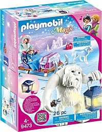 9473 - Playmobil פליימוביל מזחלת שלג ויצור מיתולוגי יטי