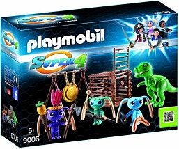 9006 - Playmobil פליימוביל לוחמים חייזרים עם מלכודת לטי-רקס