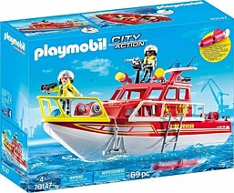 70147 - Playmobil פליימוביל סירת כיבוי חילוץ והצלה