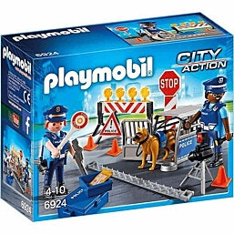 6924 - Playmobil פליימוביל מחסום דרכים משטרתי