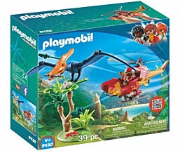 9430 - Playmobil פליימוביל מסוק ההרפתקאות ודינוזאור פטרודקטיל