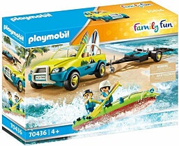 70436 - Playmobil פליימוביל רכב חוף עם קאנו