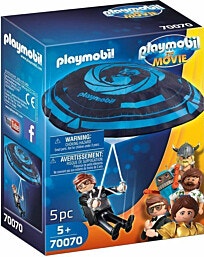 70070 - Playmobil פליימוביל הסרט הסוכן החשאי רקס דאשר עם מצנח