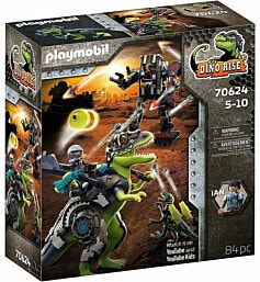 70624 - Playmobil פליימוביל הרפתקות הדינוזאורים: טירקס - קרב הענקים