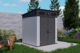 KingCenter PENT 6X6 מחסן פלסטיק אפור