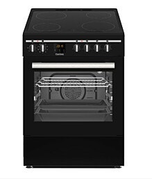 PEERLESS שחור PR 6060 VTR BLK  תנור משולב משטח קרמי