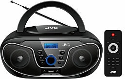 JVC RD-N327R רדיו דיסק שחור  שלט