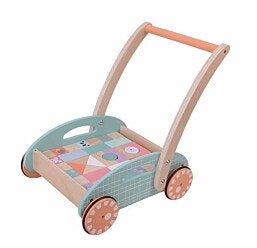 Pit Toys - הליכון קוביות עץ