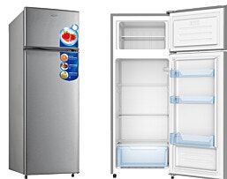 LUXOR DF 280 INOX  מקרר 2 דלתות צבע נירוסטה