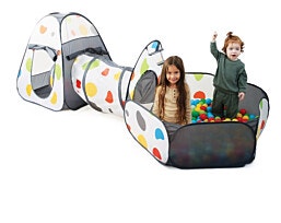 I AM TOYS – אוהל לילדים עם בריכת כדורים ומנהרת זחילה כולל 50 כדורים