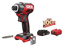 מברגת אימפקט 20V Brushless קומפקטית 250Nm + סוללה 2.0Ah + מטען SKIL