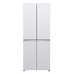 PRF-430WEXP5W Peerless מקרר 4 דלתות 393 ליטר דלת זכוכית לבנה