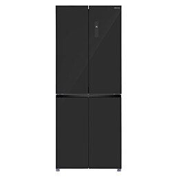 PRF-430WEXP5B Peerless  מקרר 4 דלתות 393 ליטר דלת זכוכית שחורה