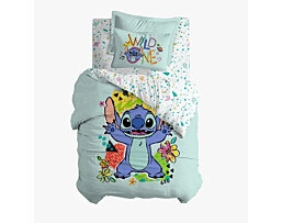 STITCH WILD סט מצעים למיטה וחצי דגם