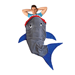 שמיכת כריש לבישה זוהרת בחושך לכל המשפחה - Blankie Tails מידה מבוגרים-12
