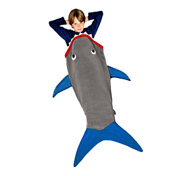 שמיכת כריש לבישה זוהרת בחושך לכל המשפחה - Blankie Tails מידה ילדים-3