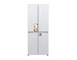 5500 aiwa INVERTER מקרר 4 דלתות זכוכית לבן סדרה