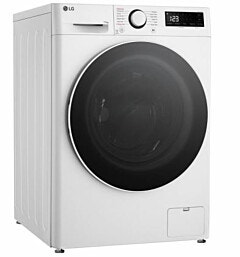 LG לבן דלת שחורה 11 קג WF11114WBW מכונת כביסה