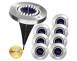 SolarX Spot דגם LED סט 4 פנסים סולאריים עם 20 נוריות
