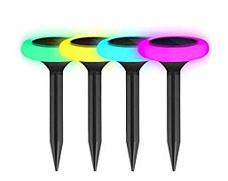 תאורה סולארית MIX משלבת תאורת LED מחליפה צבעים