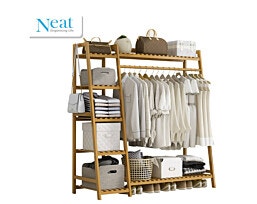 Neat מבית Bamy יחידת אחסון המשלבת תלייה ו-7 מדפים דגם
