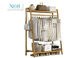 NEAT המשלבת תלייה ומדפי אחסון מבית Ammy יחידת אחסון מעוצבת