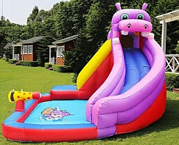 Jumper Hippo 63100 פארק מים מתנפח עם תותח מים דגם
