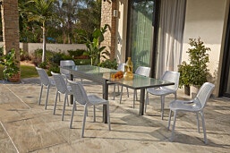 מערכת ריהוט 9 חלקים  ROYAL PREMIER בגוון אפור