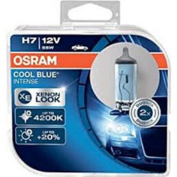 זוג נורות 12V H7 - כחול