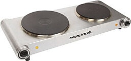 morphy richards פלטת בישול חשמלית כפולה נירוסטה דגם 44724 מבית