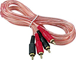 RCA- 2RCA כבל שקוף 5 מטר