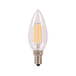 נורת נר מפותל דמוי פחם LED E14 6W אור חם