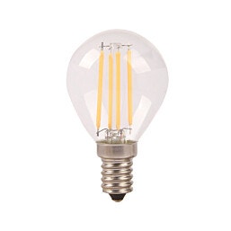 נורות כדור דמוי פחם LED E14 6W אור לבן