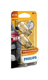 X2 ללא בסיס גדול PHILIPS 21/5W 12V W21/5W נורה