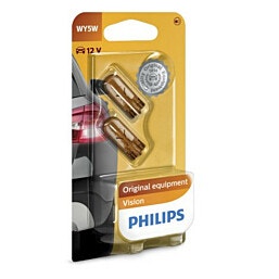 PHILIPS 5W 12V כתום WY5W נורה זוג